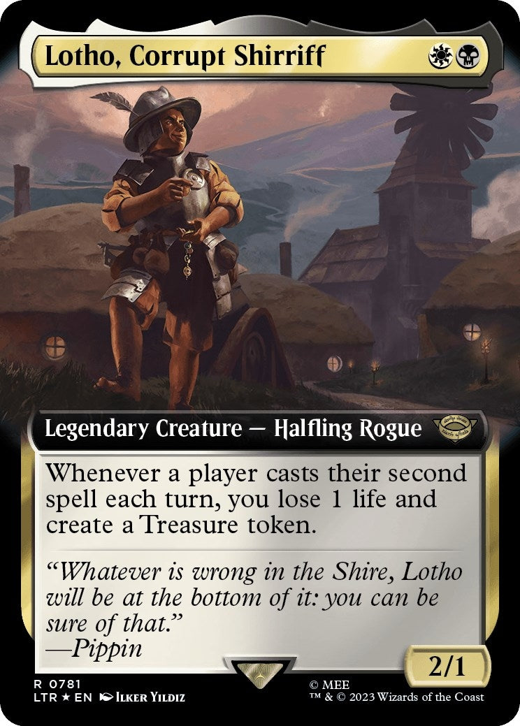 Image for Lotho, Corrupt Shirriff (Extended Art) (Surge Foil) (781) (LTR) - Magic: The Gathering