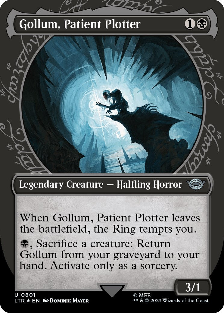 Image for Gollum, Patient Plotter (Showcase) (Surge Foil) (801) (LTR) - Magic: The Gathering