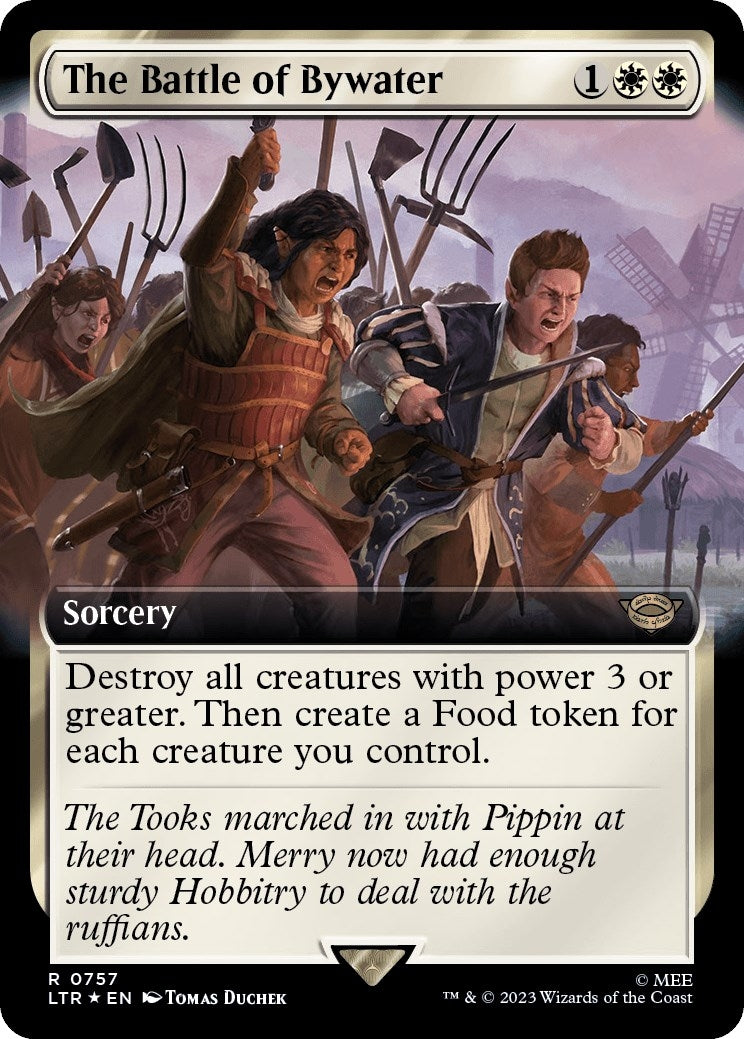 Image for The Battle of Bywater (Extended Art) (Surge Foil) (757) (LTR) - Magic: The Gathering