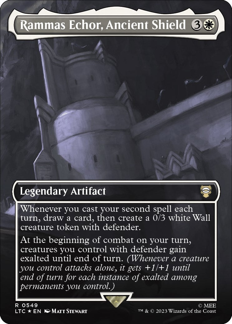 Image for Rammas Echor, Ancient Shield (Borderless) (Surge Foil) (549) (LTC) - Magic: The Gathering