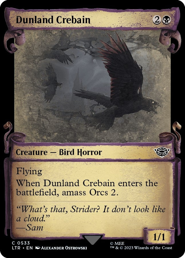 Image for Dunland Crebain (Showcase Scrolls) (533) (LTR) - Magic: The Gathering