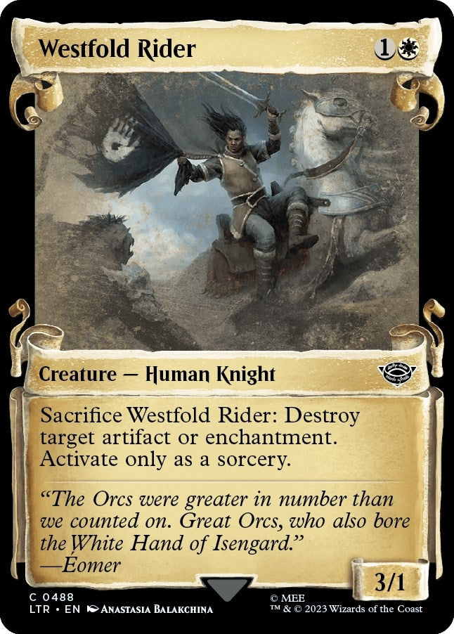 Image for Westfold Rider (Showcase Scrolls) (488) (LTR) - Magic: The Gathering