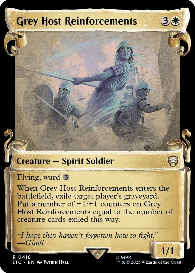 Image for Grey Host Reinforcements (Showcase Scrolls) (416) (LTC) - Magic: The Gathering