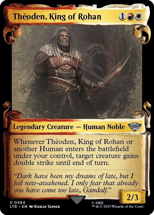 Image for Theoden, King of Rohan (Showcase Scrolls) (684) (LTR) - Magic: The Gathering