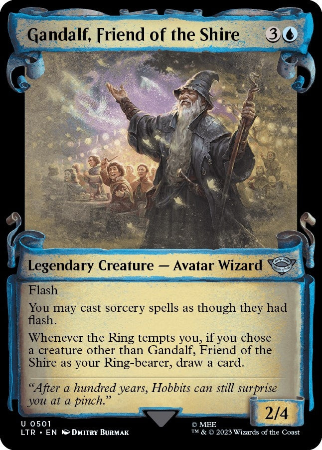 Image for Gandalf, Friend of the Shire (Showcase Scrolls) (501) (LTR) - Magic: The Gathering