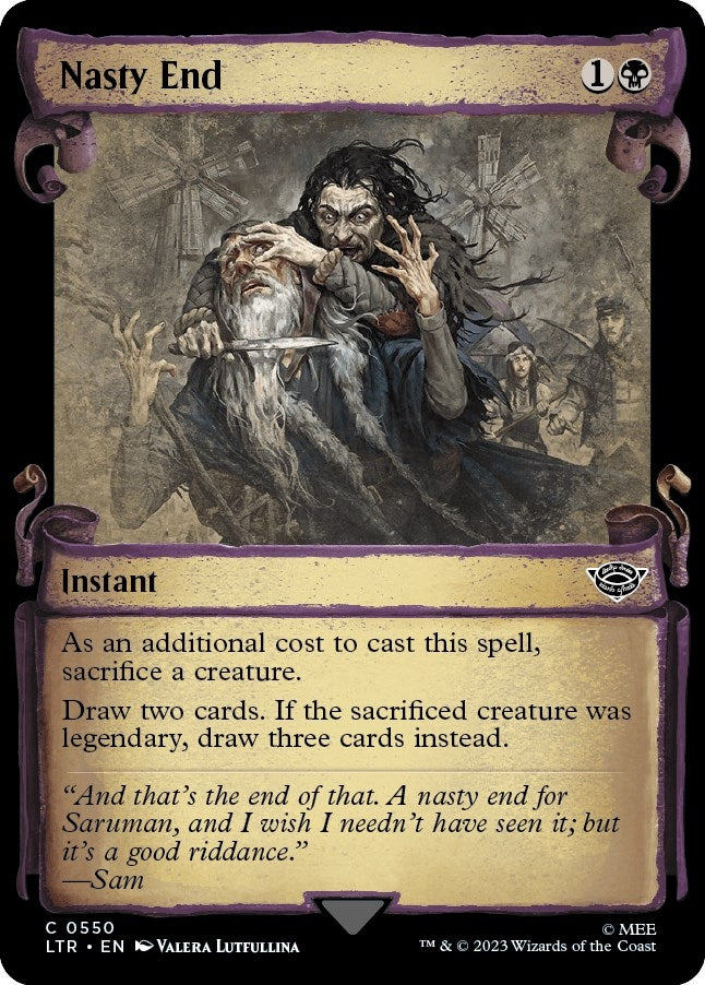 Image for Nasty End (Showcase Scrolls) (550) (LTR) - Magic: The Gathering
