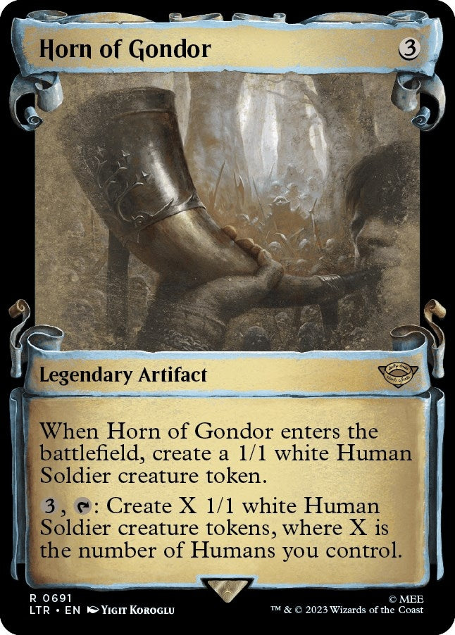Image for Horn of Gondor (Showcase Scrolls) (691) (LTR) - Magic: The Gathering