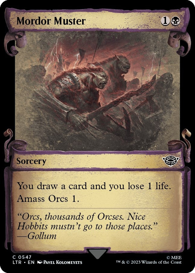 Image for Mordor Muster (Showcase Scrolls) (547) (LTR) - Magic: The Gathering