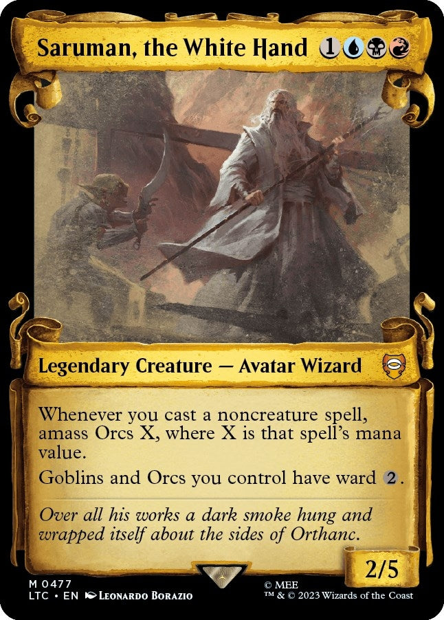 Image for Saruman, the White Hand (Showcase Scrolls) (477) (LTC) - Magic: The Gathering