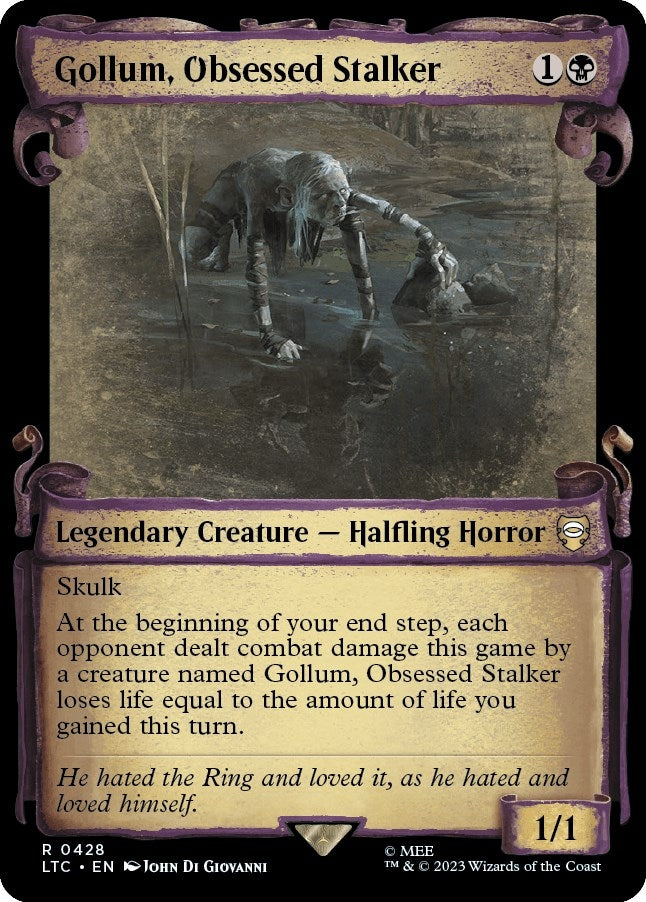 Image for Gollum, Obsessed Stalker (Showcase Scrolls) (428) (LTC) - Magic: The Gathering