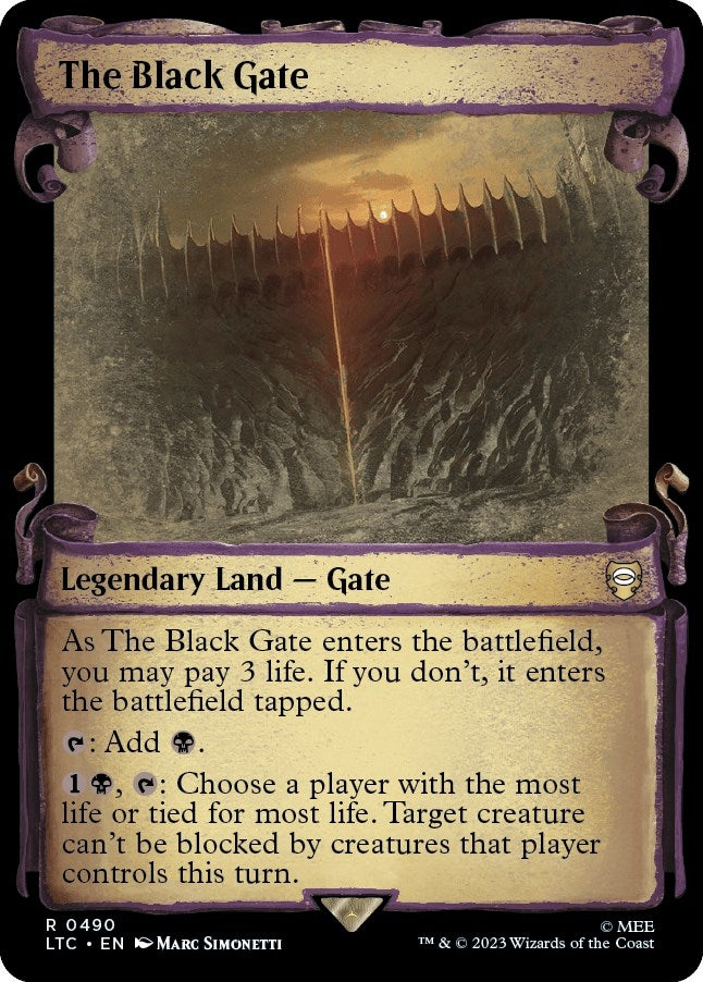 Image for The Black Gate (Showcase Scrolls) (490) (LTC) - Magic: The Gathering