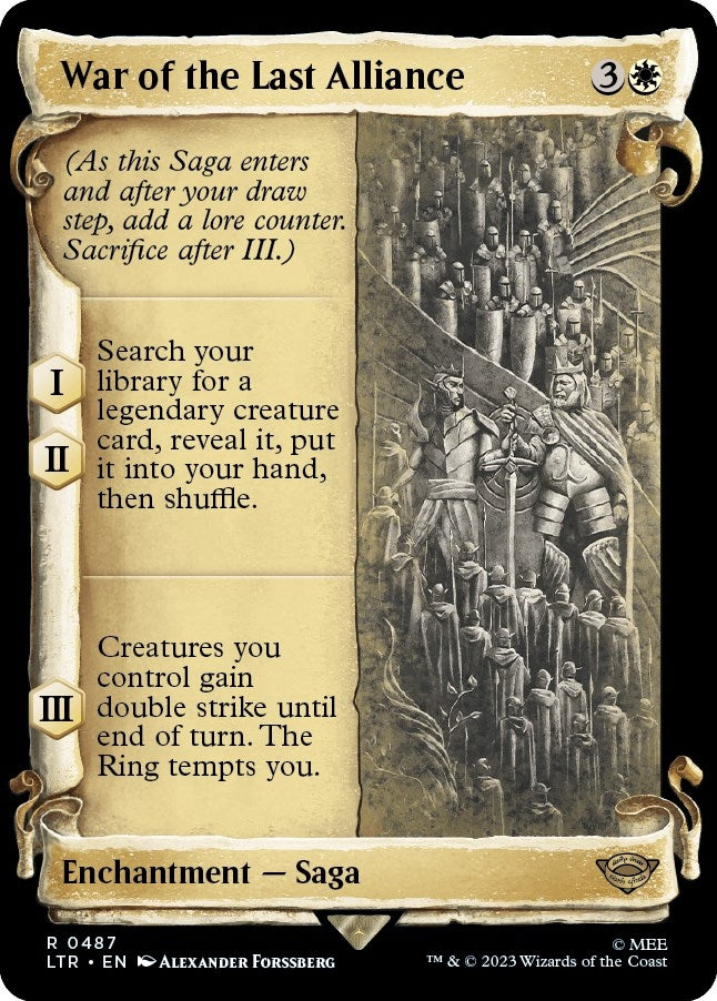 Image for War of the Last Alliance (Showcase Scrolls) (487) (LTR) - Magic: The Gathering