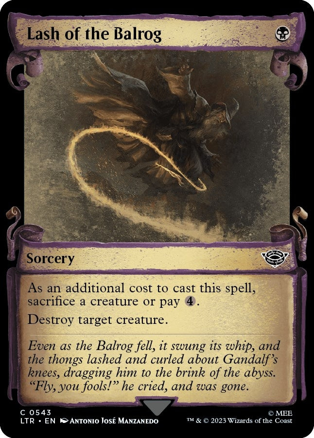 Image for Lash of the Balrog (Showcase Scrolls) (543) (LTR) - Magic: The Gathering