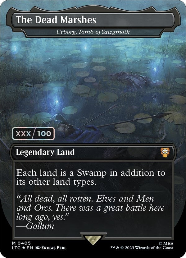Image for The Dead Marshes - Urborg, Tomb of Yawgmoth (Borderless) (Serial Numbered) (405) (LTC) - Magic: The Gathering