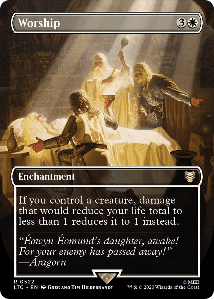 Image for Worship (Borderless) (522) (LTC) - Magic: The Gathering