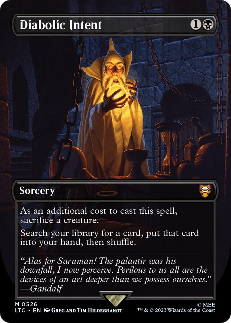 Image for Diabolic Intent (Borderless) (526) (LTC) - Magic: The Gathering
