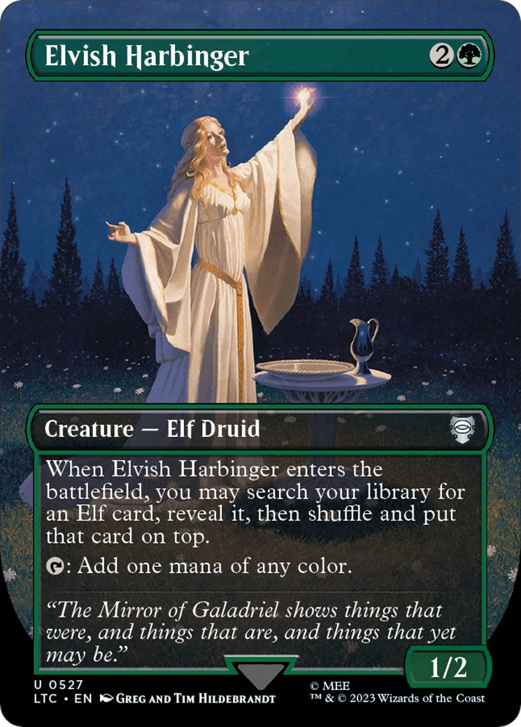 Image for Elvish Harbinger (Borderless) (527) (LTC) - Magic: The Gathering