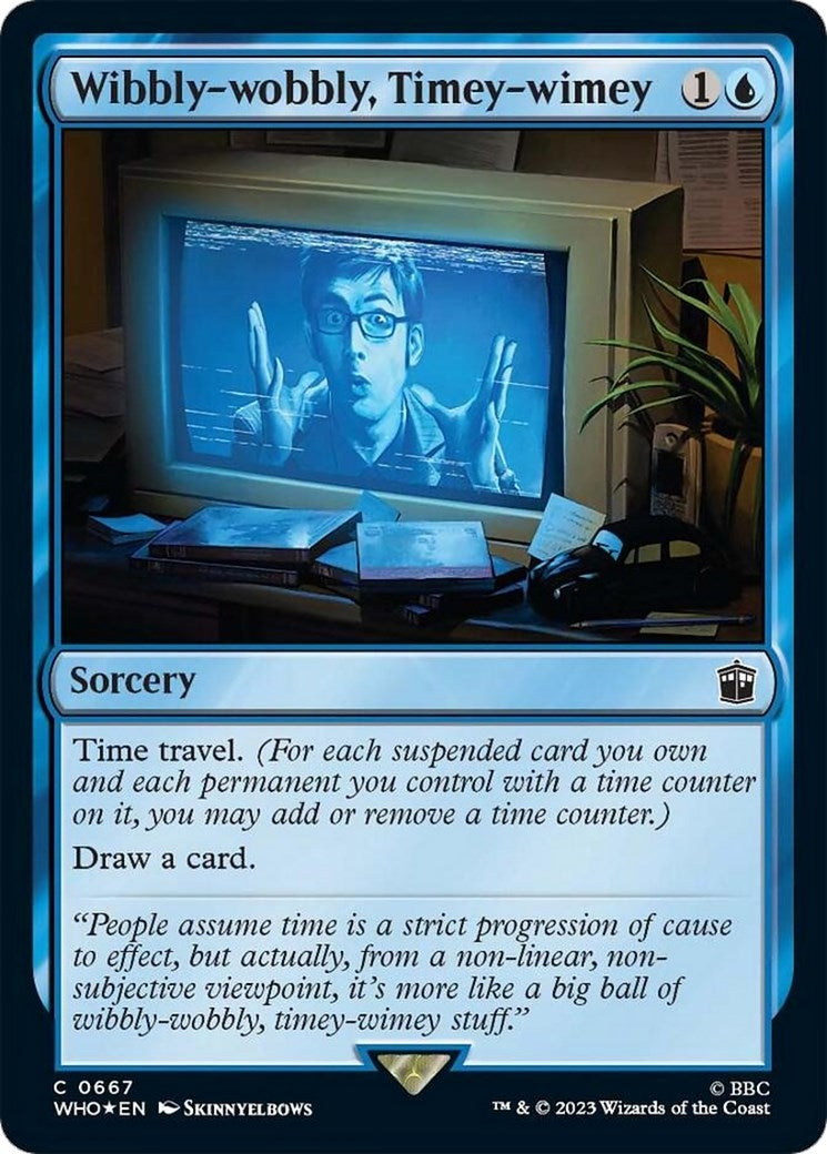 Image for Wibbly-wobbly, Timey-wimey (Surge Foil) (667) (WHO) - Magic: The Gathering