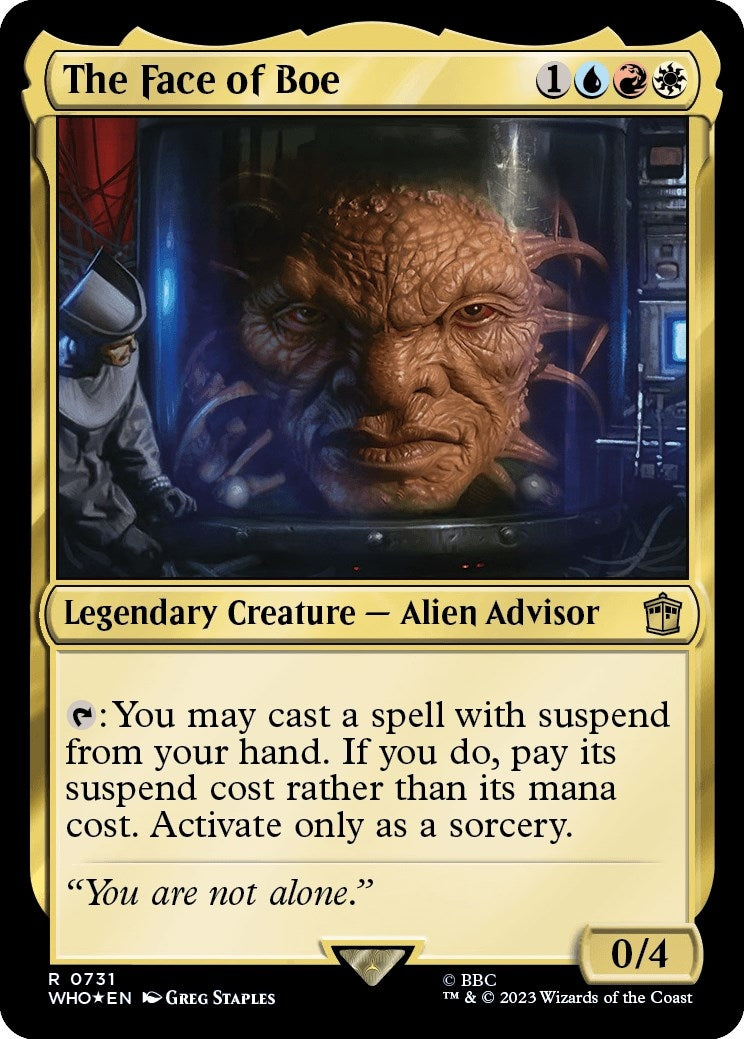 Image for The Face of Boe (Surge Foil) (731) (WHO) - Magic: The Gathering
