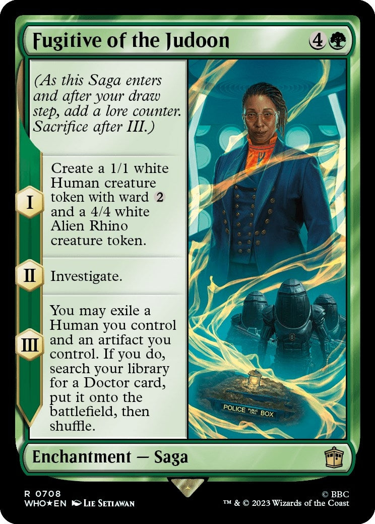 Image for Fugitive of the Judoon (Surge Foil) (708) (WHO) - Magic: The Gathering