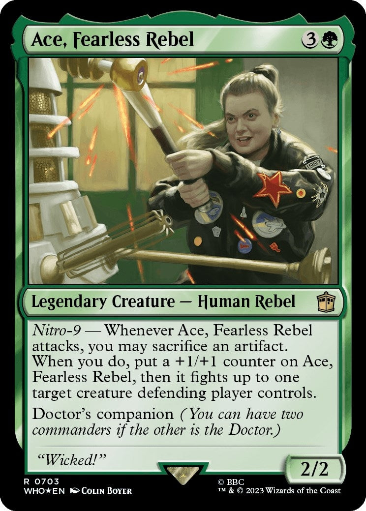 Image for Ace, Fearless Rebel (Surge Foil) (703) (WHO) - Magic: The Gathering