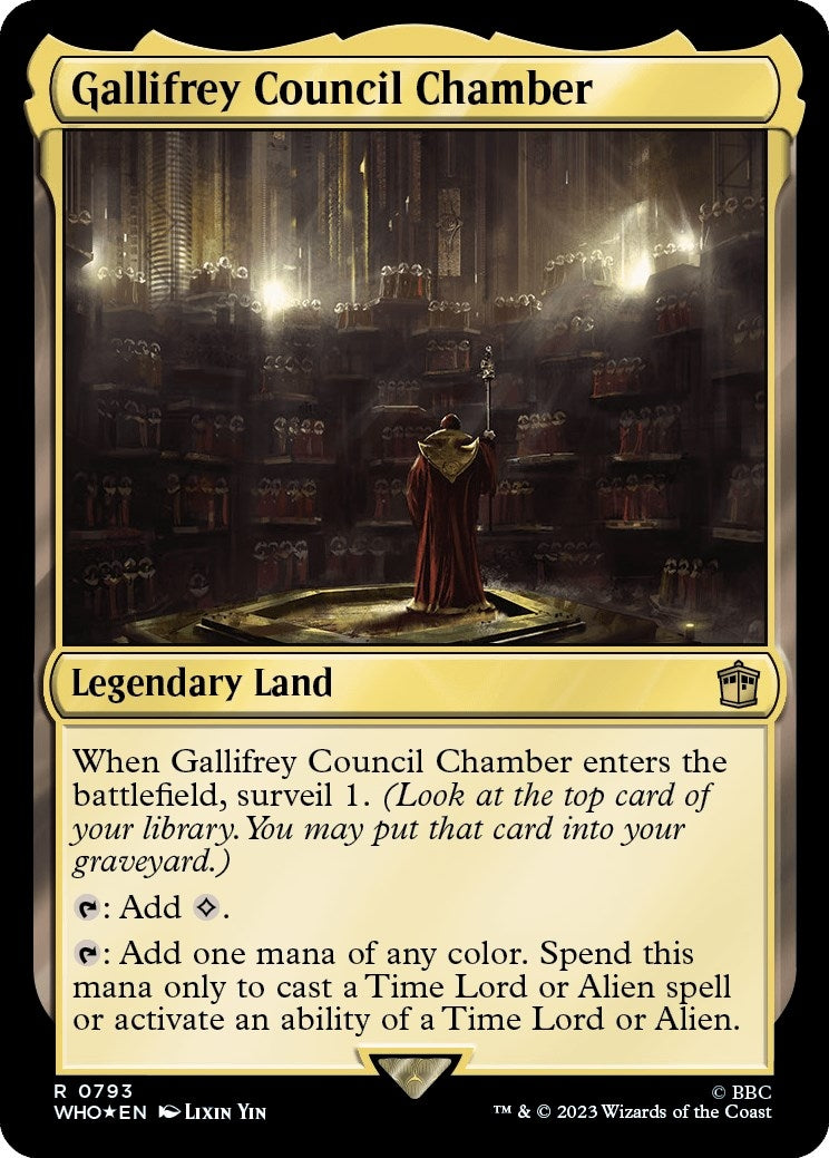 Image for Gallifrey Council Chamber (Surge Foil) (793) (WHO) - Magic: The Gathering