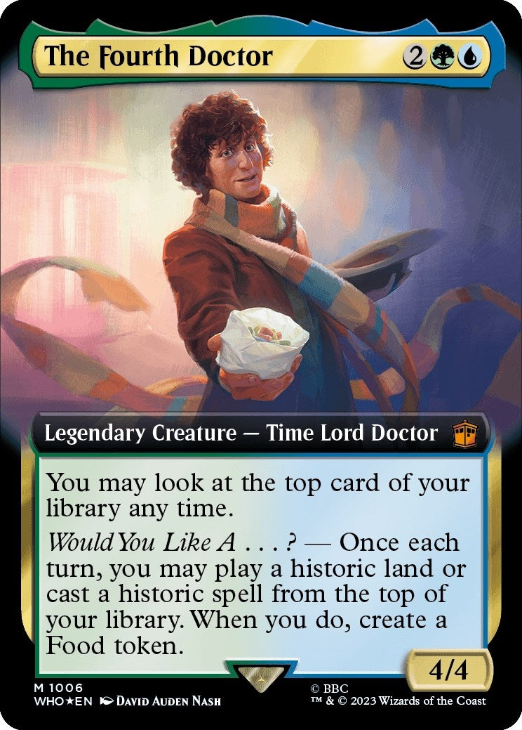Image for The Fourth Doctor (Extended Art) (Surge Foil) (1006) (WHO) - Magic: The Gathering