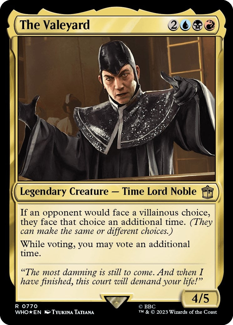 Image for The Valeyard (Surge Foil) (770) (WHO) - Magic: The Gathering