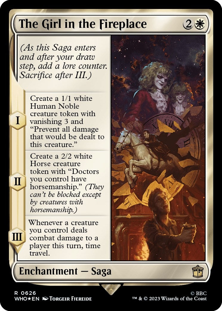 Image for The Girl in the Fireplace (Surge Foil) (626) (WHO) - Magic: The Gathering