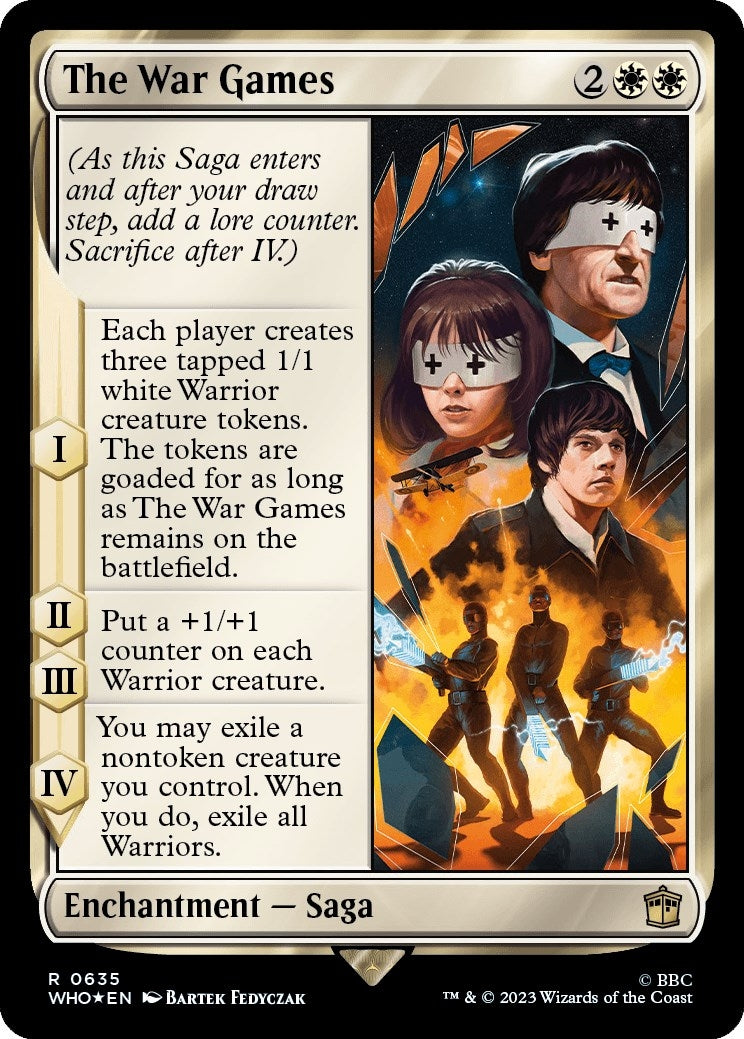 Image for The War Games (Surge Foil) (635) (WHO) - Magic: The Gathering