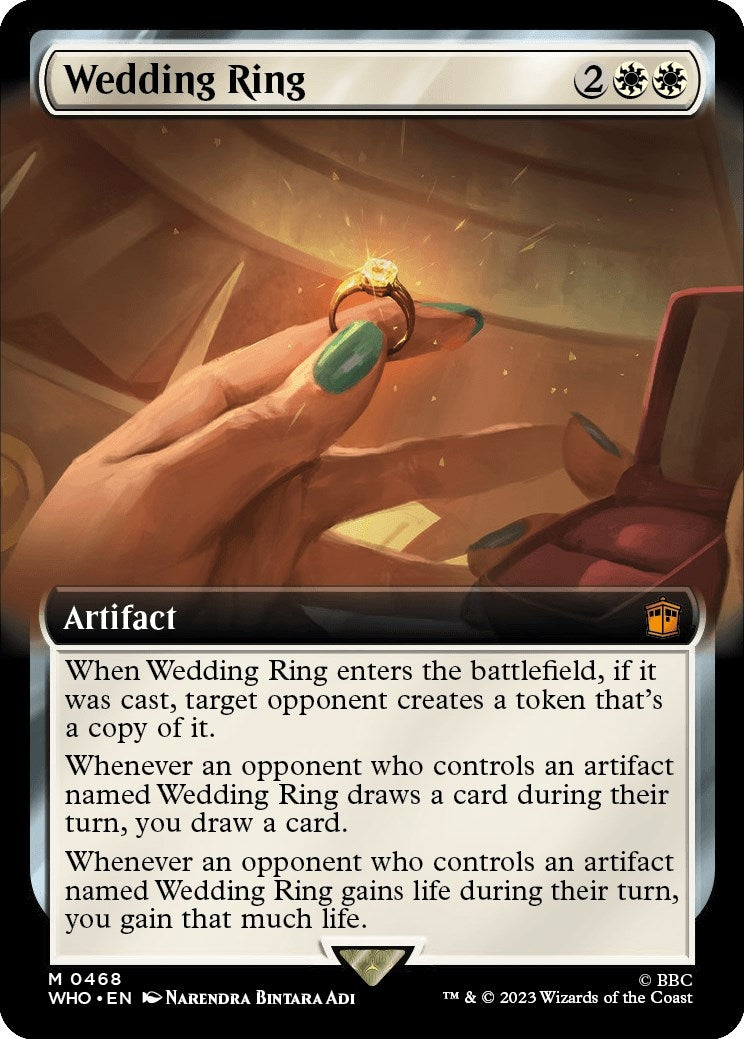 Image for Wedding Ring (Extended Art) (468) (WHO) - Magic: The Gathering