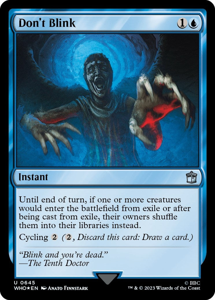Image for Don't Blink (Surge Foil) (645) (WHO) - Magic: The Gathering