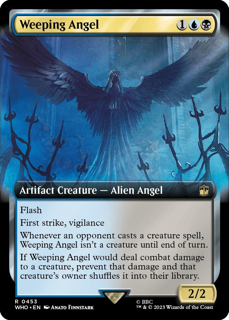 Image for Weeping Angel (Extended Art) (453) (WHO) - Magic: The Gathering