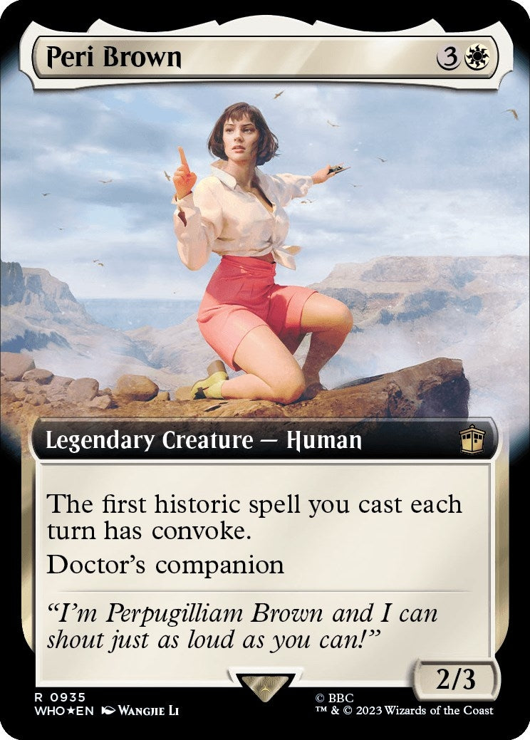 Image for Peri Brown (Extended Art) (Surge Foil) (935) (WHO) - Magic: The Gathering