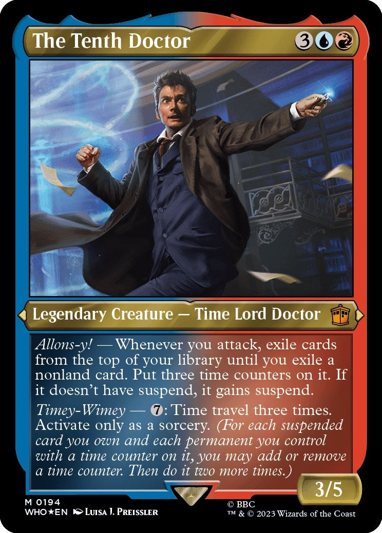 Image for The Tenth Doctor (Display Commander) - Thick Stock (194) (WHO) - Magic: The Gathering