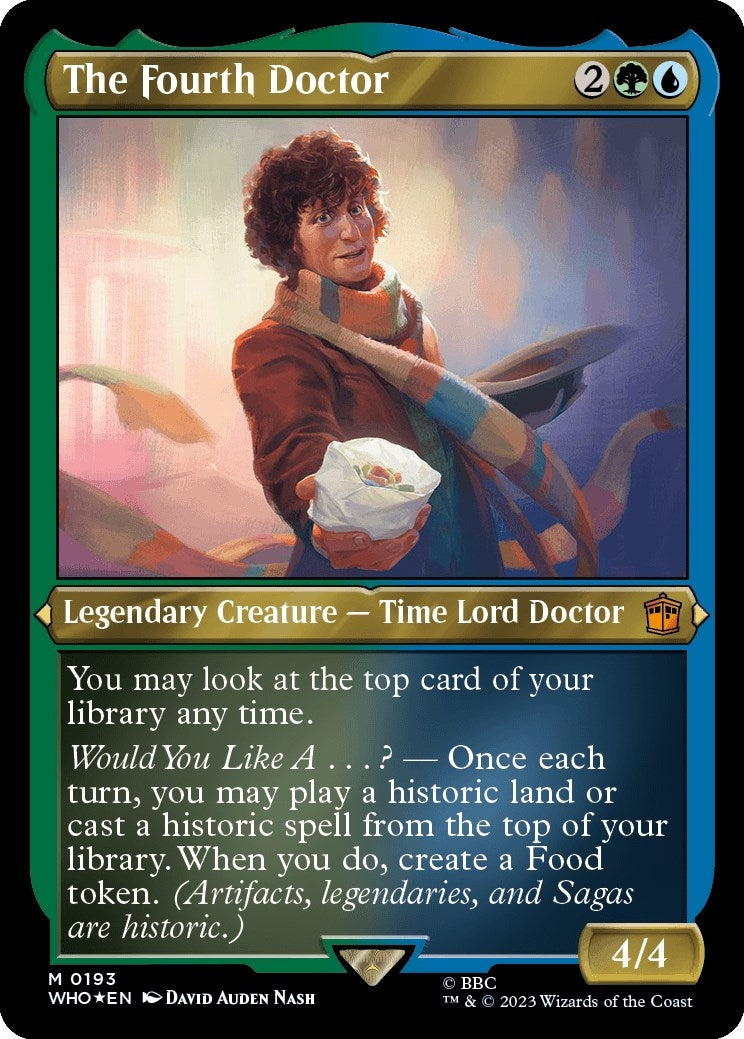 Image for The Fourth Doctor (Display Commander) - Thick Stock (193) (WHO) - Magic: The Gathering