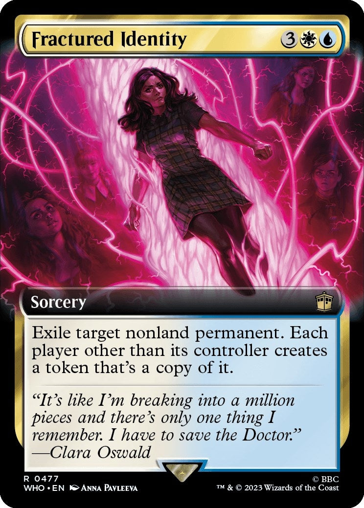 Image for Fractured Identity (Extended Art) (477) (WHO) - Magic: The Gathering