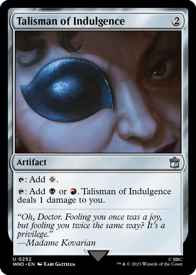 Image for Talisman of Indulgence (252) (WHO) - Magic: The Gathering
