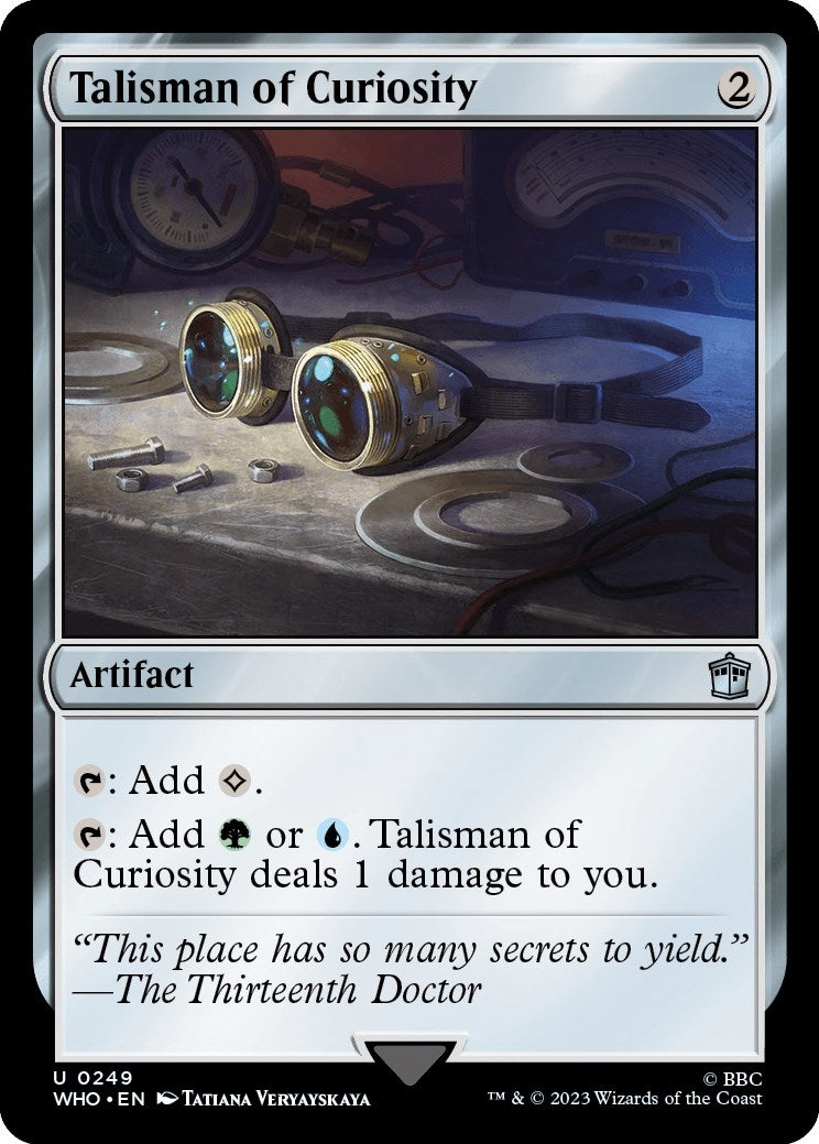 Image for Talisman of Curiosity (249) (WHO) - Magic: The Gathering