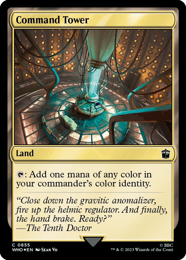 Image for Command Tower (0855) (Surge Foil) (855) (WHO) - Magic: The Gathering