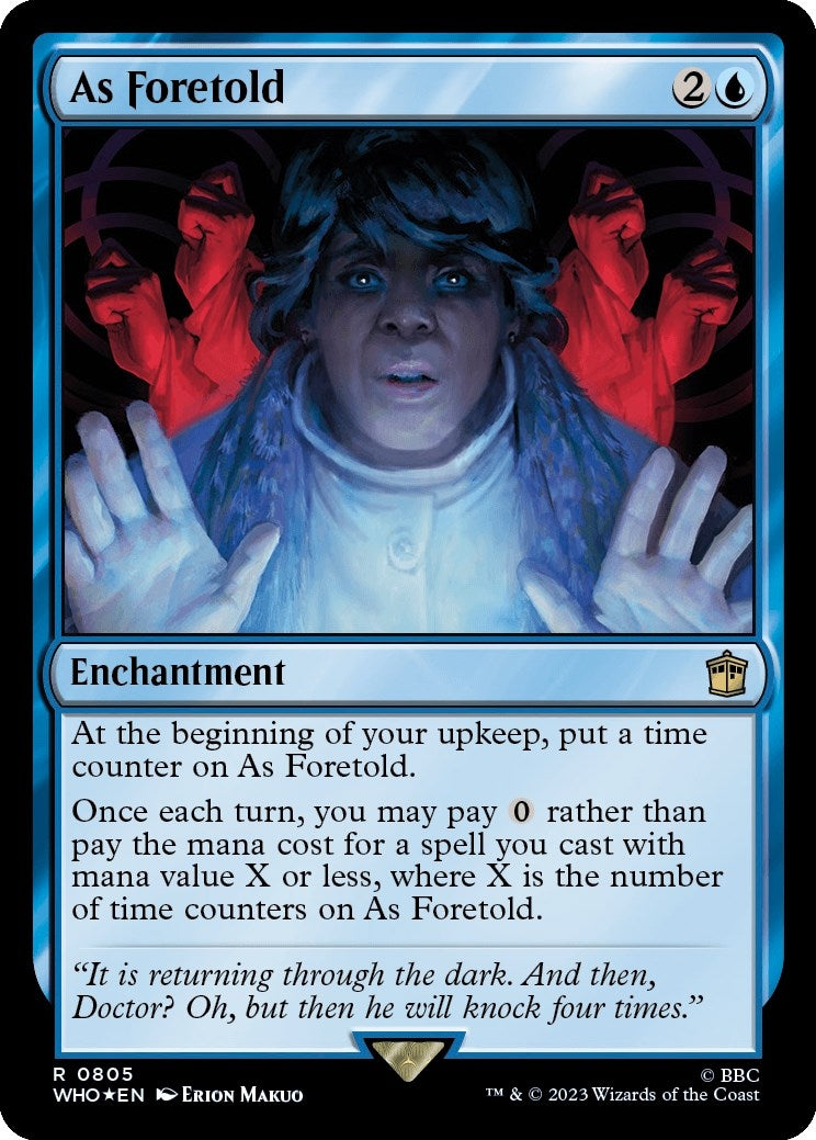 Image for As Foretold (Surge Foil) (805) (WHO) - Magic: The Gathering