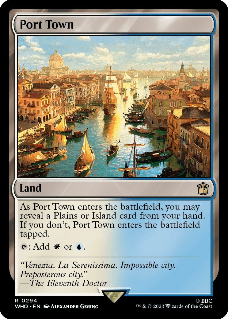 Image for Port Town (294) (WHO) - Magic: The Gathering