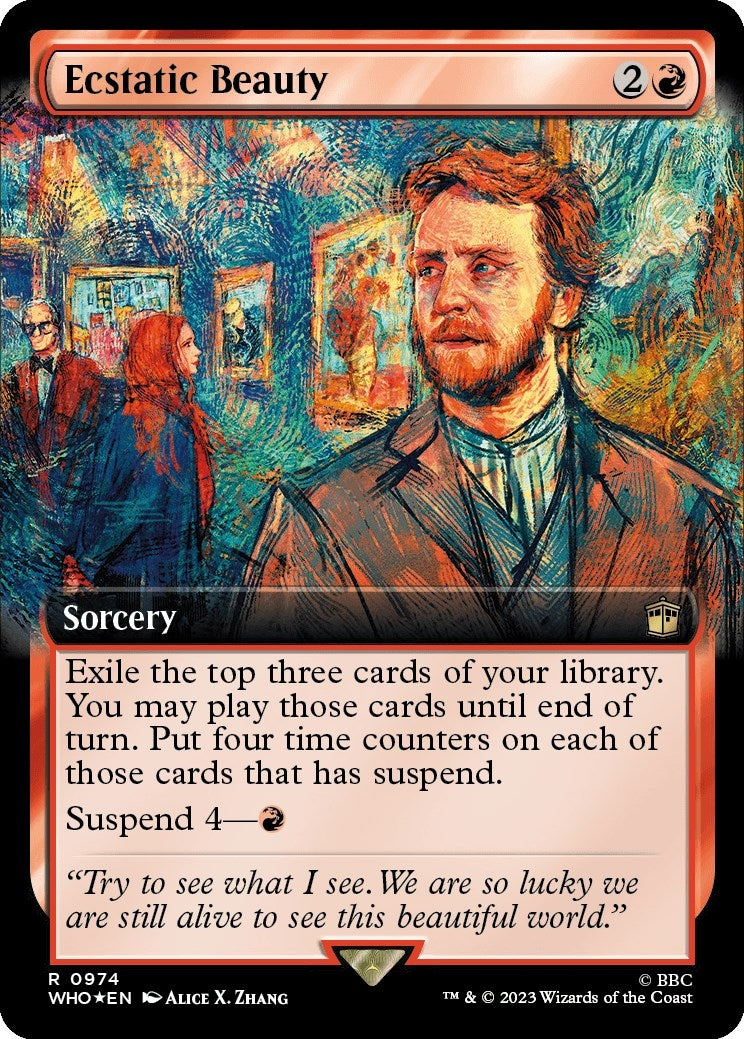 Image for Ecstatic Beauty (Extended Art) (Surge Foil) (974) (WHO) - Magic: The Gathering
