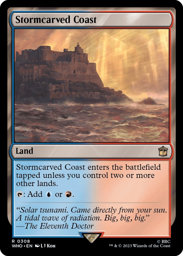 Image for Stormcarved Coast (308) (WHO) - Magic: The Gathering