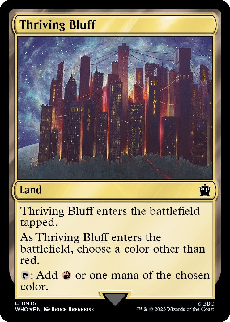 Image for Thriving Bluff (Surge Foil) (915) (WHO) - Magic: The Gathering