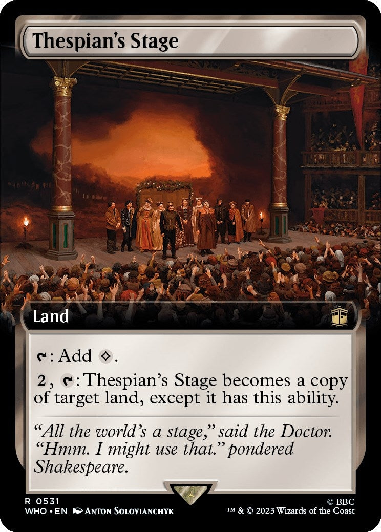Image for Thespian's Stage (Extended Art) (531) (WHO) - Magic: The Gathering