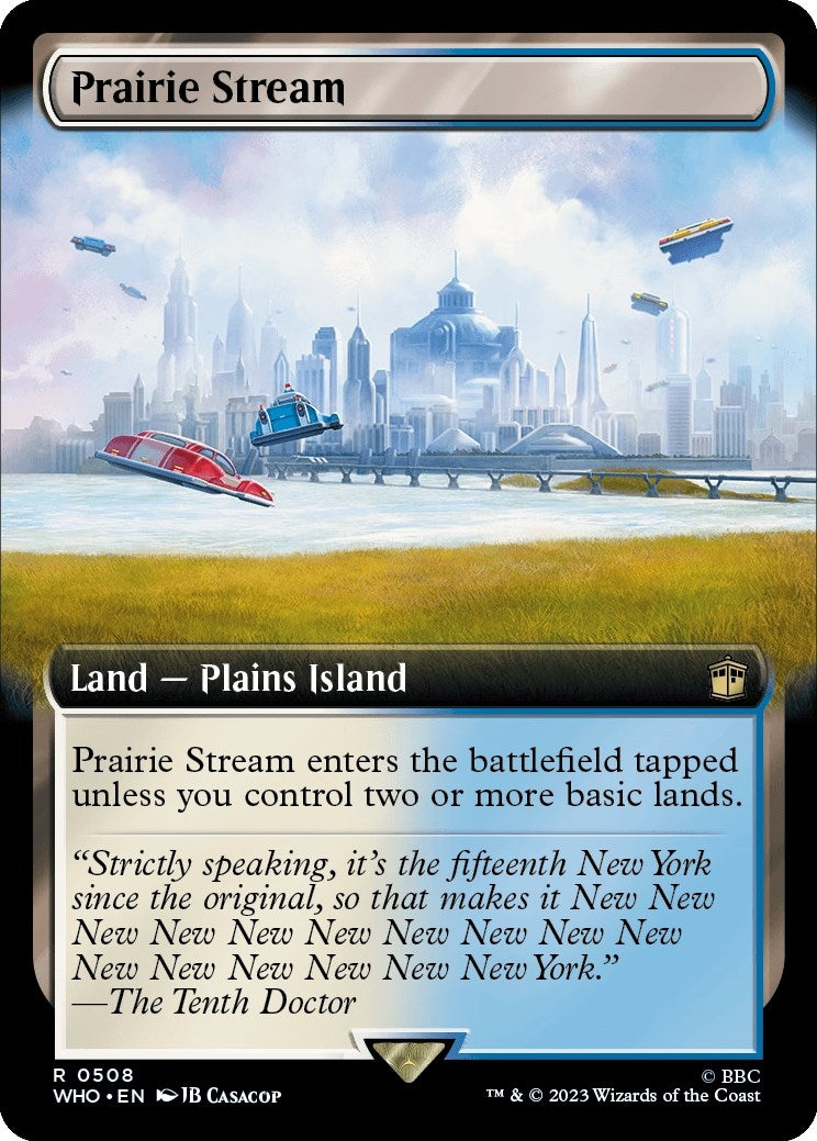 Image for Prairie Stream (Extended Art) (508) (WHO) - Magic: The Gathering