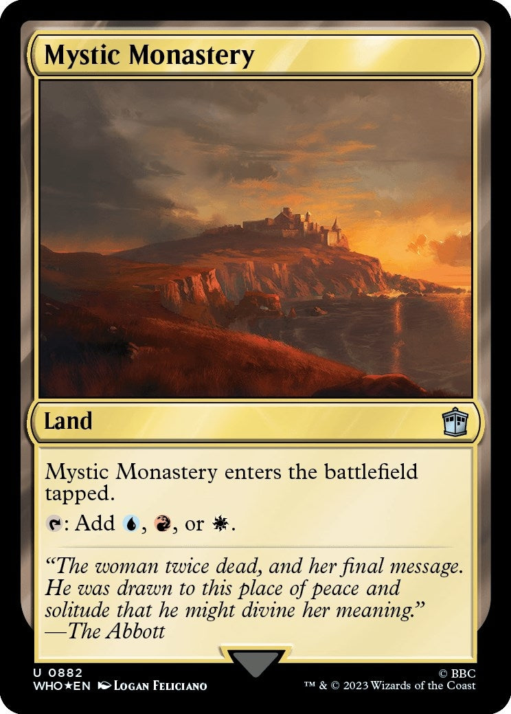 Image for Mystic Monastery (Surge Foil) (882) (WHO) - Magic: The Gathering