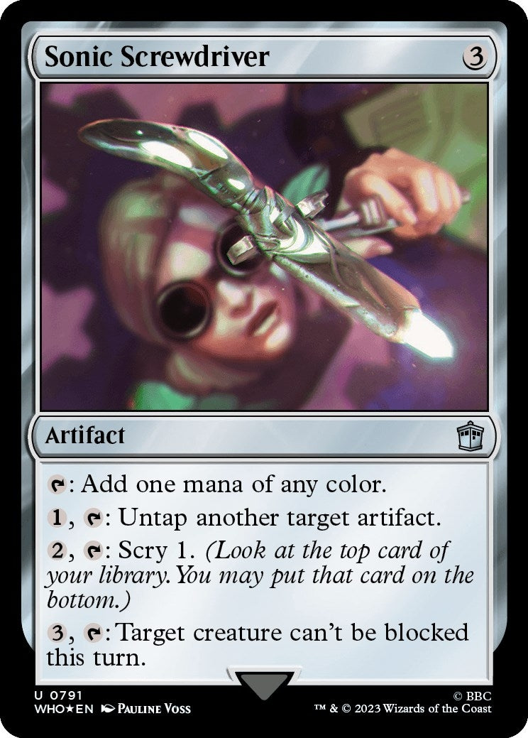 Image for Sonic Screwdriver (0791) (Surge Foil) (791) (WHO) - Magic: The Gathering