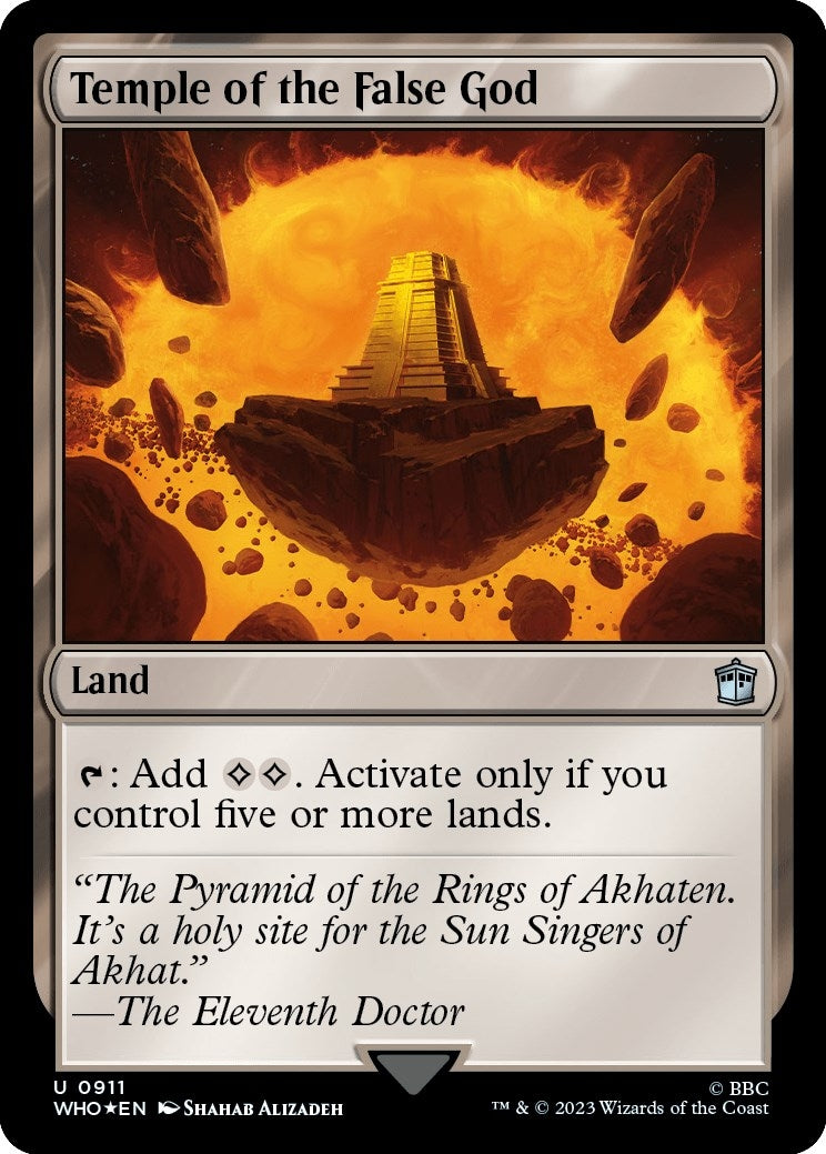 Image for Temple of the False God (Surge Foil) (911) (WHO) - Magic: The Gathering